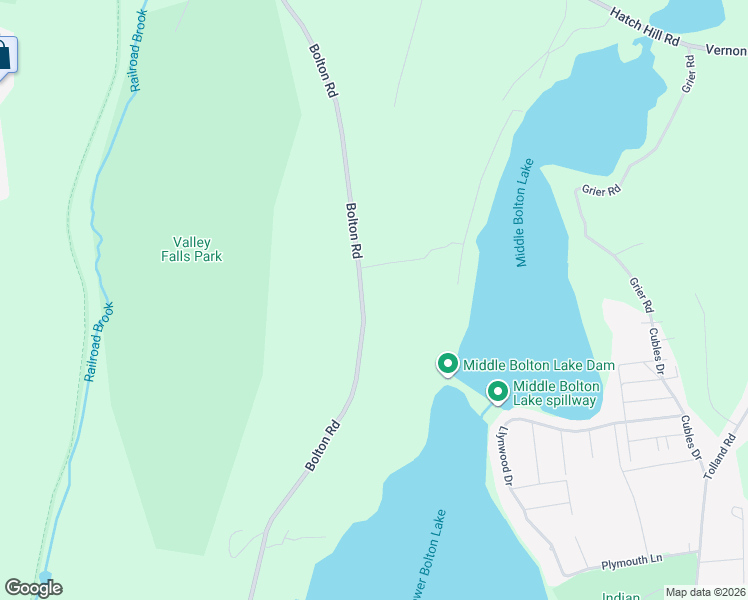 map of restaurants, bars, coffee shops, grocery stores, and more near 720 Bolton Road in Vernon