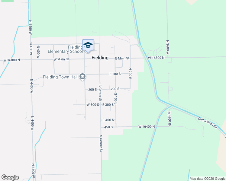 map of restaurants, bars, coffee shops, grocery stores, and more near 210 South 100 East in Fielding