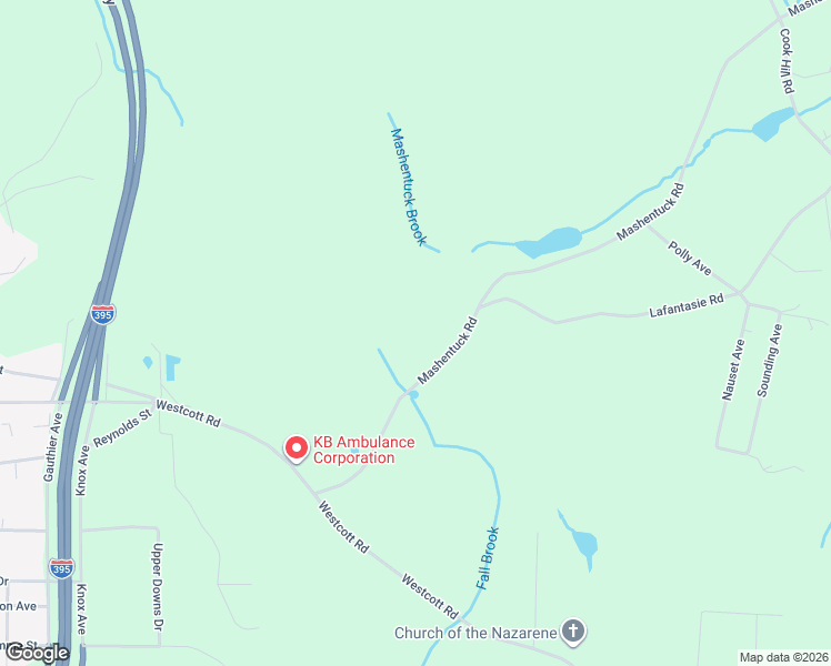 map of restaurants, bars, coffee shops, grocery stores, and more near 85 Mashentuck Road in Killingly