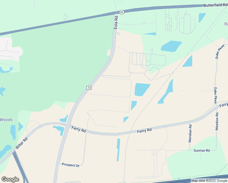 map of restaurants, bars, coffee shops, grocery stores, and more near 2759 North Eola Road in Aurora