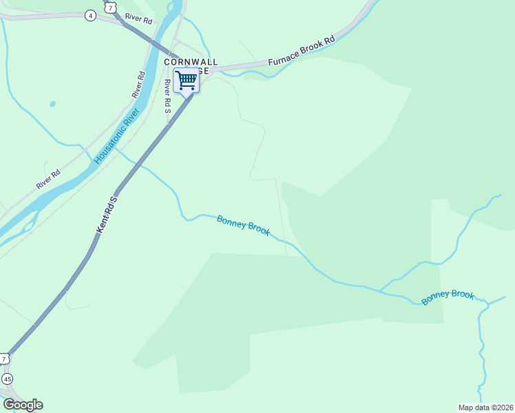 map of restaurants, bars, coffee shops, grocery stores, and more near 52 Dark Entry Road in Cornwall
