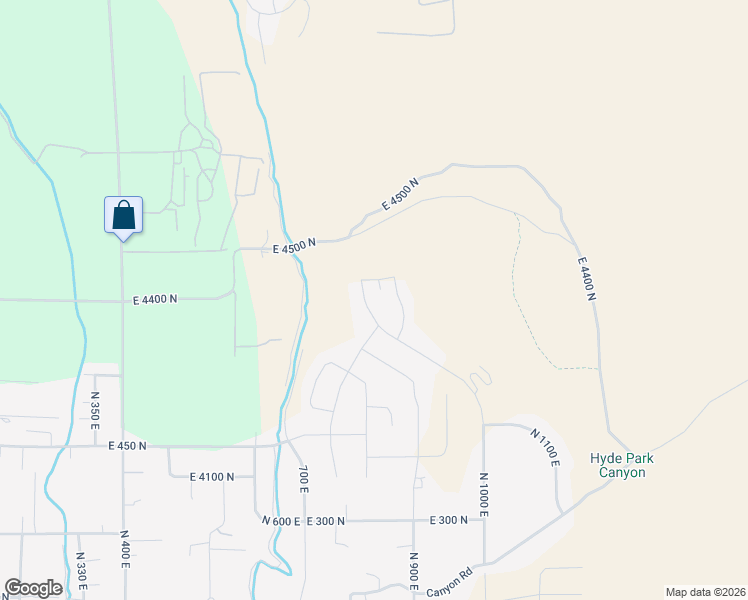 map of restaurants, bars, coffee shops, grocery stores, and more near 668 North 800 East in Hyde Park
