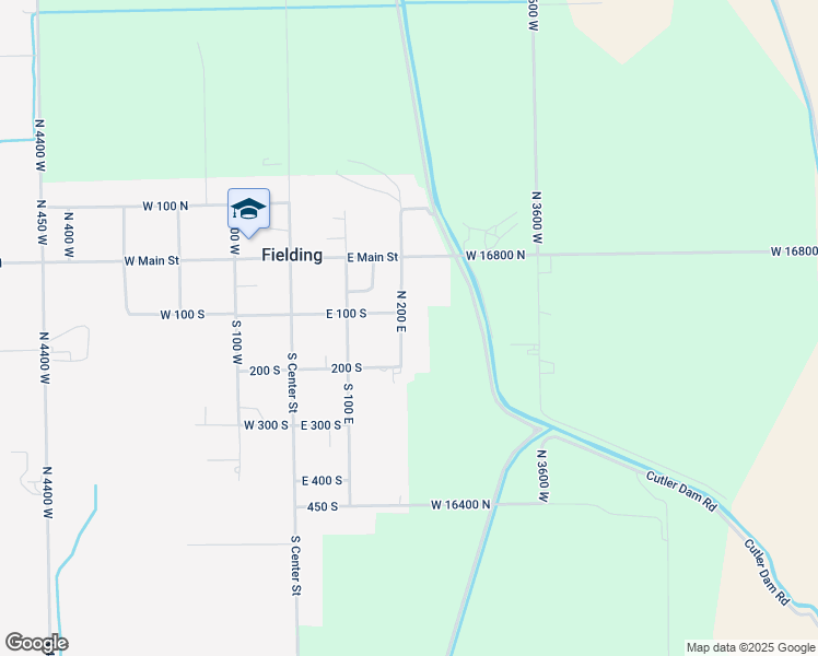map of restaurants, bars, coffee shops, grocery stores, and more near 105 200 South in Fielding