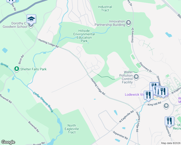 map of restaurants, bars, coffee shops, grocery stores, and more near 2 Wetzel Way in Mansfield