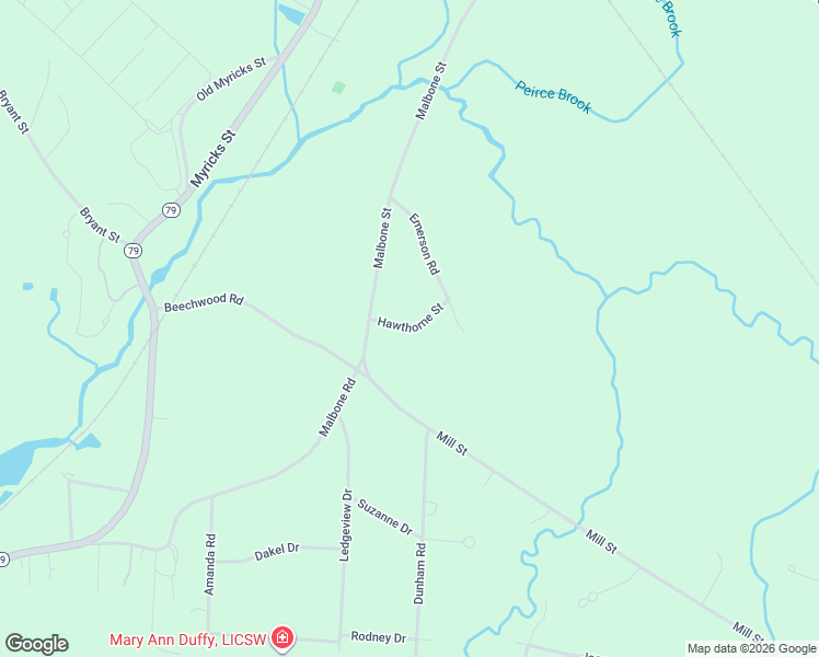 map of restaurants, bars, coffee shops, grocery stores, and more near 5 Hawthorne Street in Lakeville