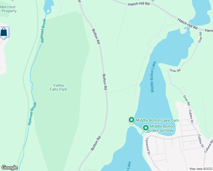 map of restaurants, bars, coffee shops, grocery stores, and more near 5 Wildwood Road in Vernon