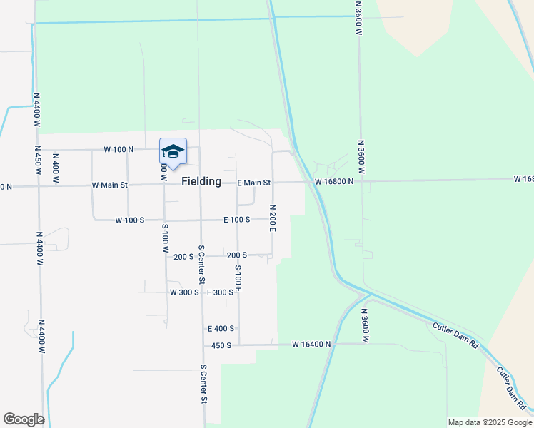 map of restaurants, bars, coffee shops, grocery stores, and more near 105 200 South in Fielding