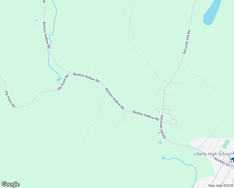 map of restaurants, bars, coffee shops, grocery stores, and more near 68 Benton Hollow Road in Liberty