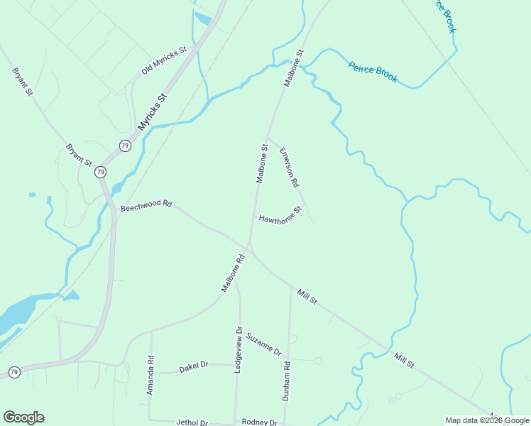 map of restaurants, bars, coffee shops, grocery stores, and more near 63 Malbone Street in Lakeville