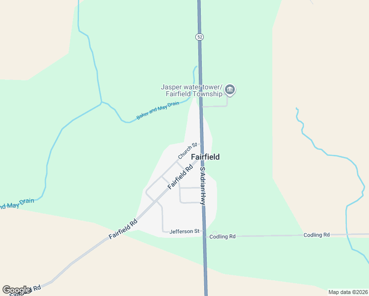 map of restaurants, bars, coffee shops, grocery stores, and more near 7140 South Adrian Highway in Adrian