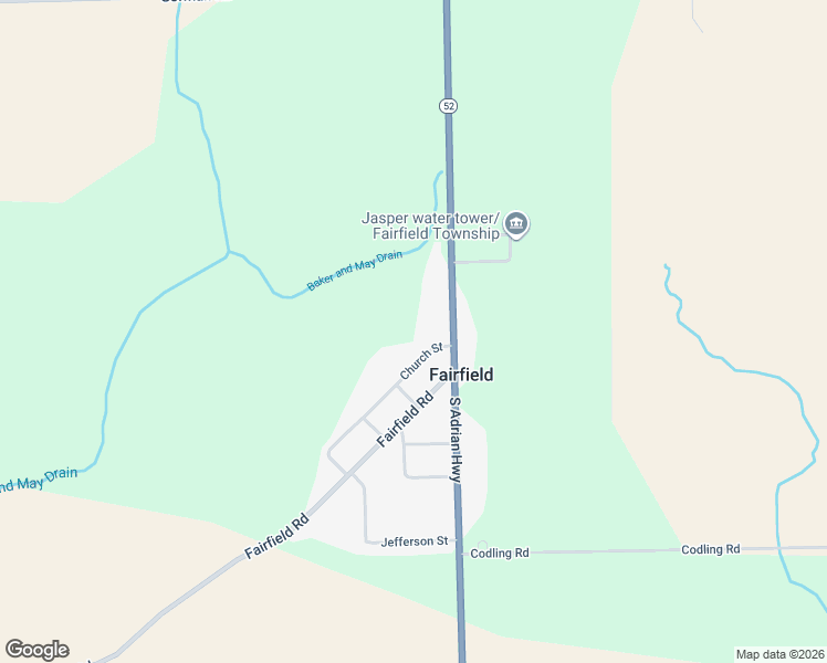 map of restaurants, bars, coffee shops, grocery stores, and more near 7140 South Adrian Highway in Adrian