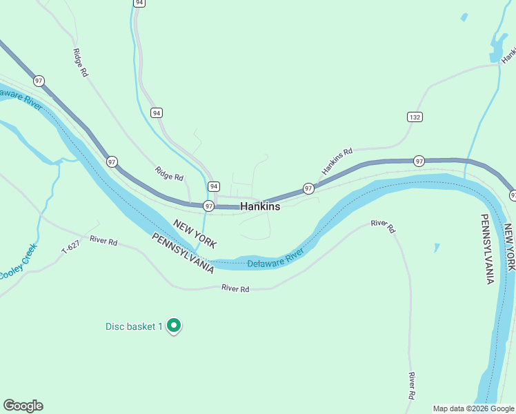 map of restaurants, bars, coffee shops, grocery stores, and more near 10793 New York 97 in Hankins