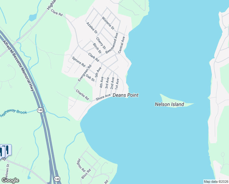 map of restaurants, bars, coffee shops, grocery stores, and more near 2 Shore Avenue in Lakeville
