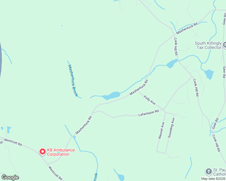 map of restaurants, bars, coffee shops, grocery stores, and more near 175 Mashentuck Road in Killingly