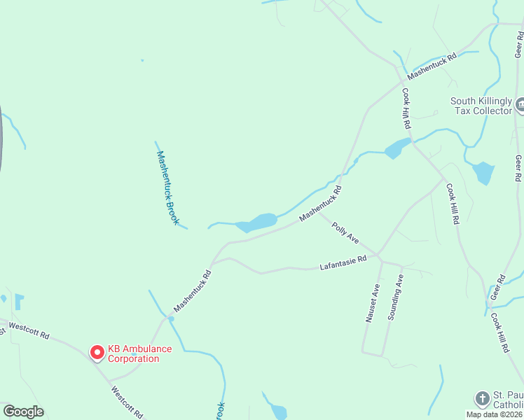 map of restaurants, bars, coffee shops, grocery stores, and more near 175 Mashentuck Road in Killingly