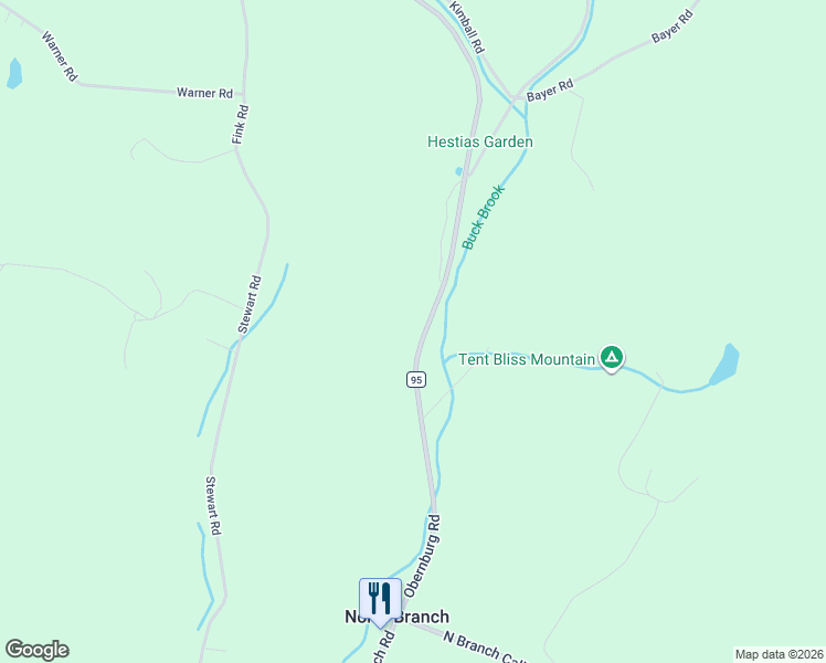 map of restaurants, bars, coffee shops, grocery stores, and more near 890 County Road 95 in North Branch