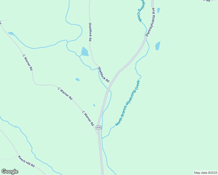 map of restaurants, bars, coffee shops, grocery stores, and more near Pennsylvania Avenue in Rushville