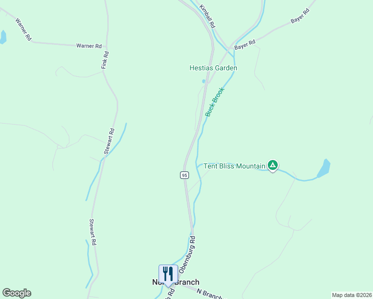 map of restaurants, bars, coffee shops, grocery stores, and more near 890 County Road 95 in North Branch