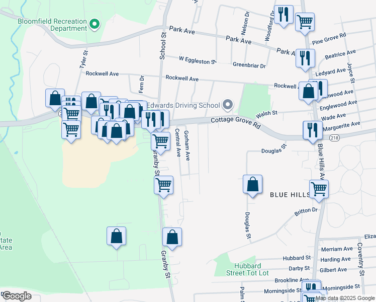 27 Gorham Ave, Blue Hills CT Walk Score