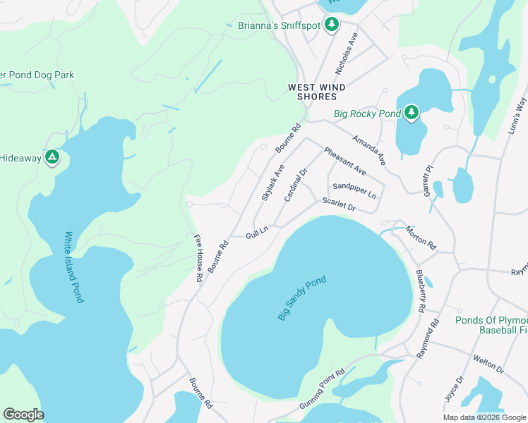 map of restaurants, bars, coffee shops, grocery stores, and more near 9 Skylark Avenue in Plymouth