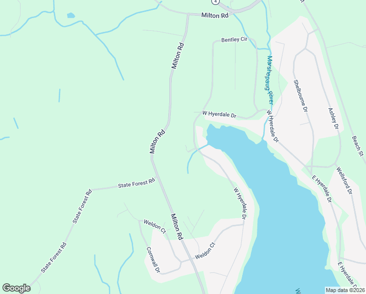 map of restaurants, bars, coffee shops, grocery stores, and more near 8 Allenby Court in Goshen