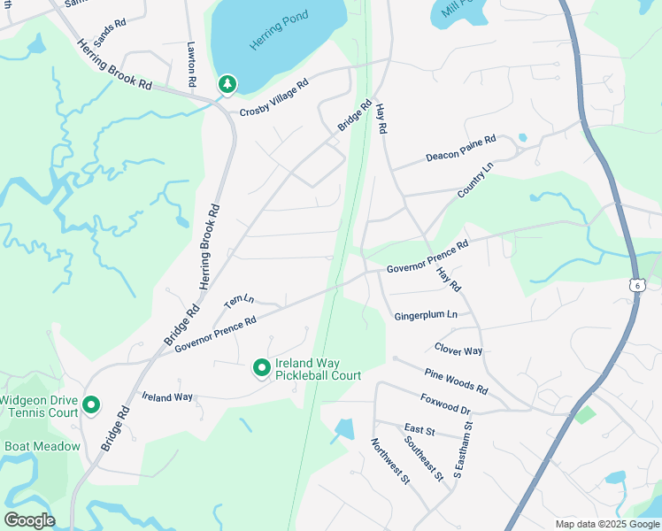 map of restaurants, bars, coffee shops, grocery stores, and more near 35 Aunt Helens Way in Eastham