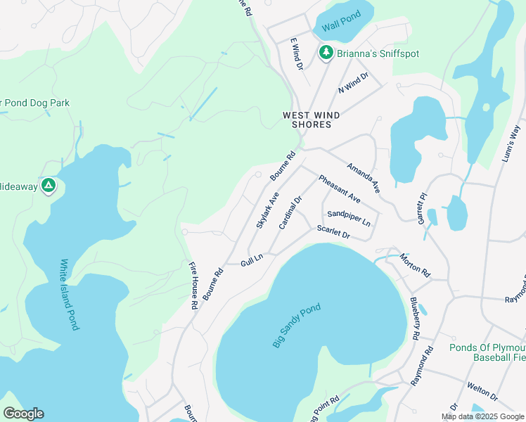 map of restaurants, bars, coffee shops, grocery stores, and more near 18 Skylark Avenue in Plymouth