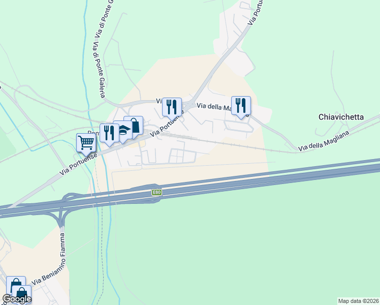 map of restaurants, bars, coffee shops, grocery stores, and more near 28 Via Aldo Bibolini in Città metropolitana di Roma Capitale
