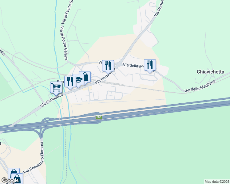 map of restaurants, bars, coffee shops, grocery stores, and more near 28 Via Aldo Bibolini in Città metropolitana di Roma Capitale
