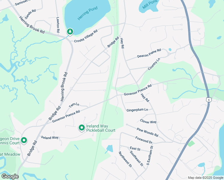 map of restaurants, bars, coffee shops, grocery stores, and more near 35 Aunt Helens Way in Eastham