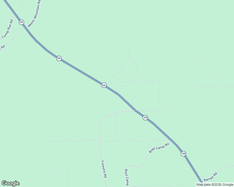 map of restaurants, bars, coffee shops, grocery stores, and more near Pennsylvania 59 in Lewis Run