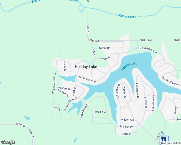 map of restaurants, bars, coffee shops, grocery stores, and more near 5190-5196 Echo Drive in Brooklyn