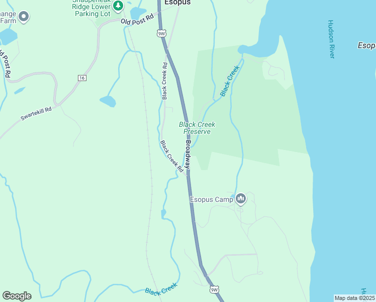 map of restaurants, bars, coffee shops, grocery stores, and more near North Route 9W in Esopus