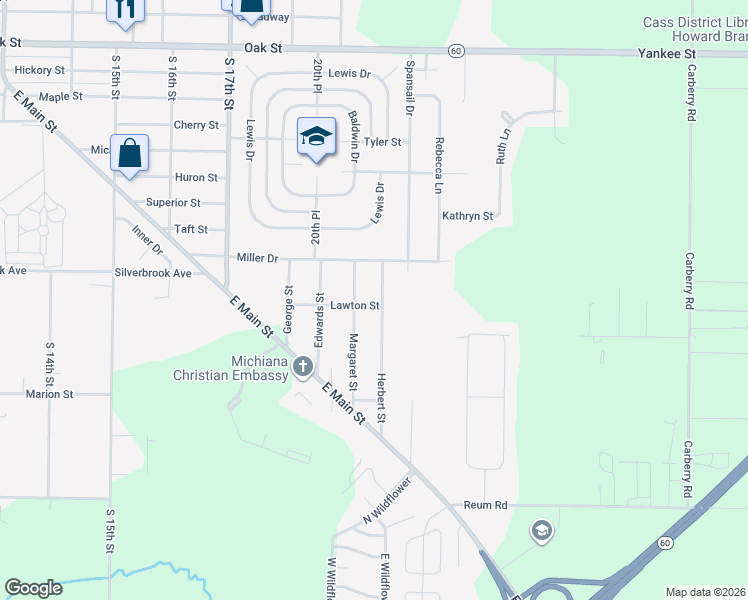 map of restaurants, bars, coffee shops, grocery stores, and more near 921 Margaret Street in Niles