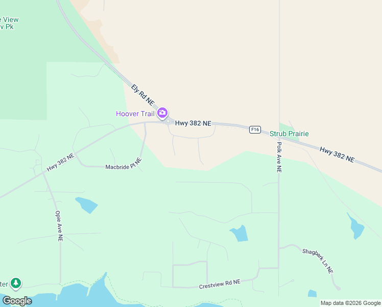 map of restaurants, bars, coffee shops, grocery stores, and more near 4007 Highway 382 Northeast in Solon