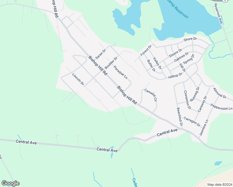 map of restaurants, bars, coffee shops, grocery stores, and more near 48 Golden View Drive in Johnston