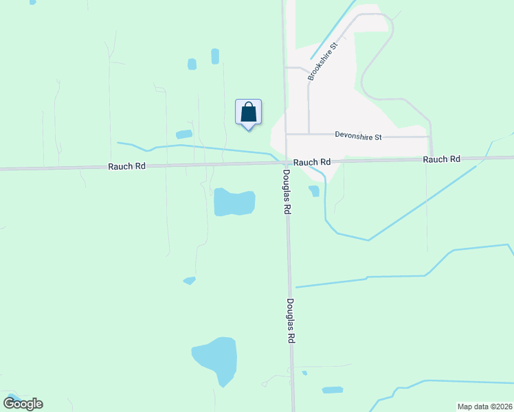 map of restaurants, bars, coffee shops, grocery stores, and more near 11305 Douglas Road in Temperance