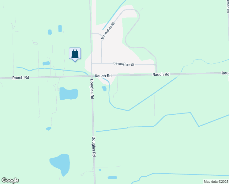 map of restaurants, bars, coffee shops, grocery stores, and more near 2221 Rauch Road in Temperance