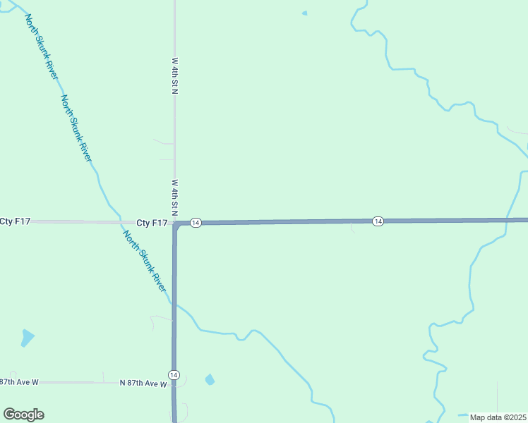map of restaurants, bars, coffee shops, grocery stores, and more near 128 Iowa 14 in Newton