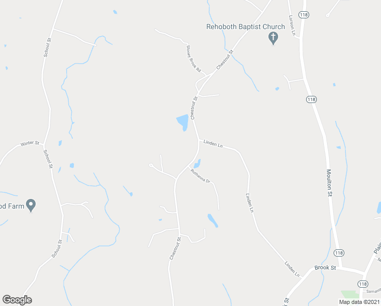 map of restaurants, bars, coffee shops, grocery stores, and more near 138 Chestnut Street in Rehoboth