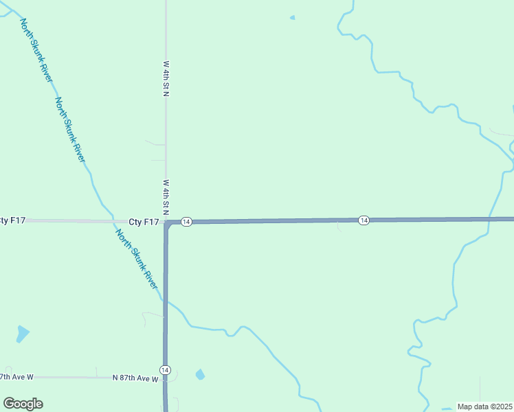 map of restaurants, bars, coffee shops, grocery stores, and more near 128 Iowa 14 in Newton