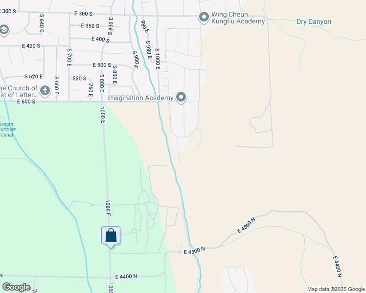 map of restaurants, bars, coffee shops, grocery stores, and more near 722 South 1040 East in Smithfield