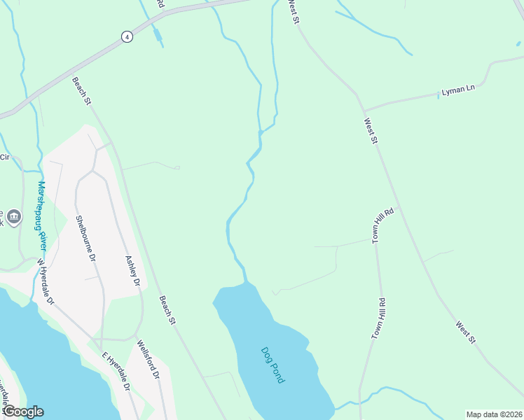 map of restaurants, bars, coffee shops, grocery stores, and more near 40 Pond Ridge Road in Goshen