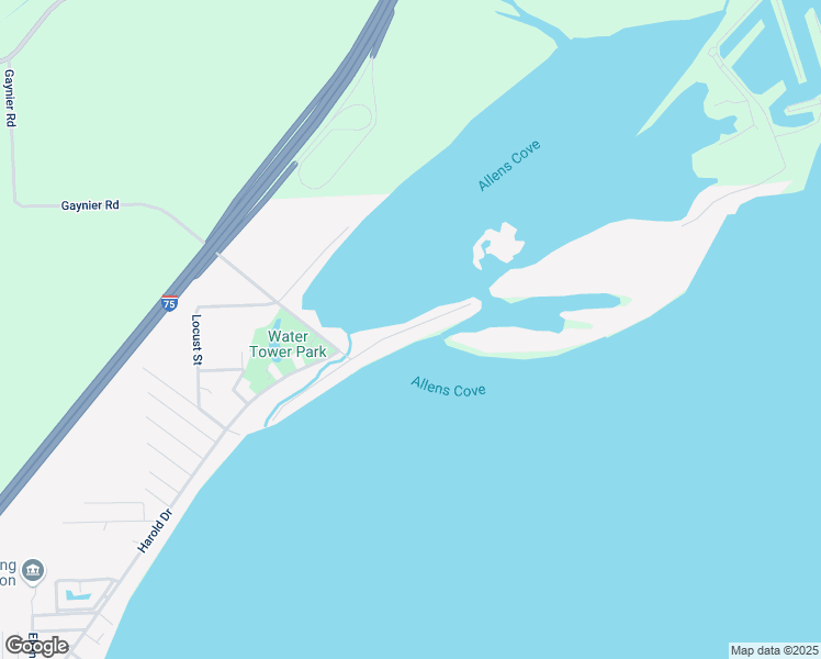 map of restaurants, bars, coffee shops, grocery stores, and more near 4759 Allen Cove Road in Luna Pier
