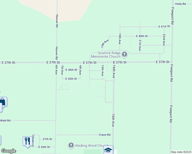 map of restaurants, bars, coffee shops, grocery stores, and more near 1410 Country Lane in Sterling