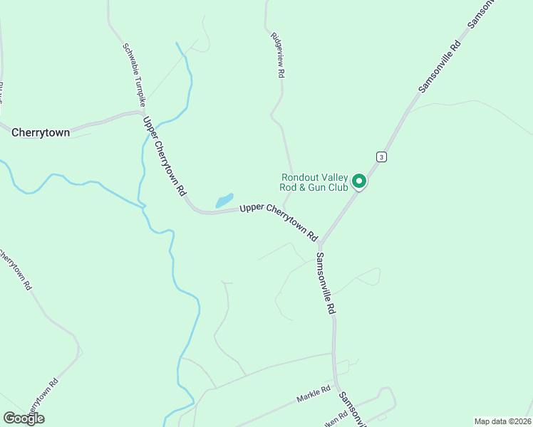 map of restaurants, bars, coffee shops, grocery stores, and more near 17 Upper Cherrytown Road in Kerhonkson