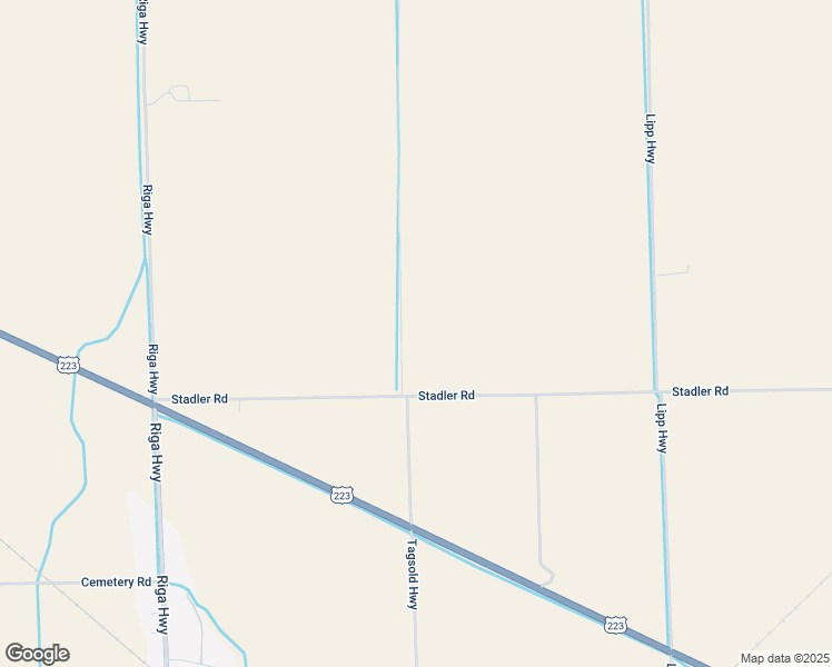 map of restaurants, bars, coffee shops, grocery stores, and more near 6000 Tagsold Highway in Blissfield