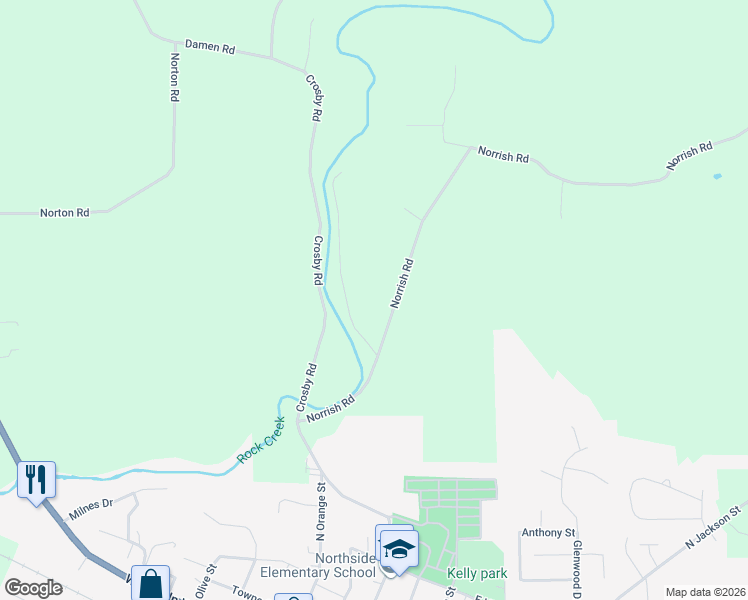 map of restaurants, bars, coffee shops, grocery stores, and more near 16424 Browns Road in Morrison
