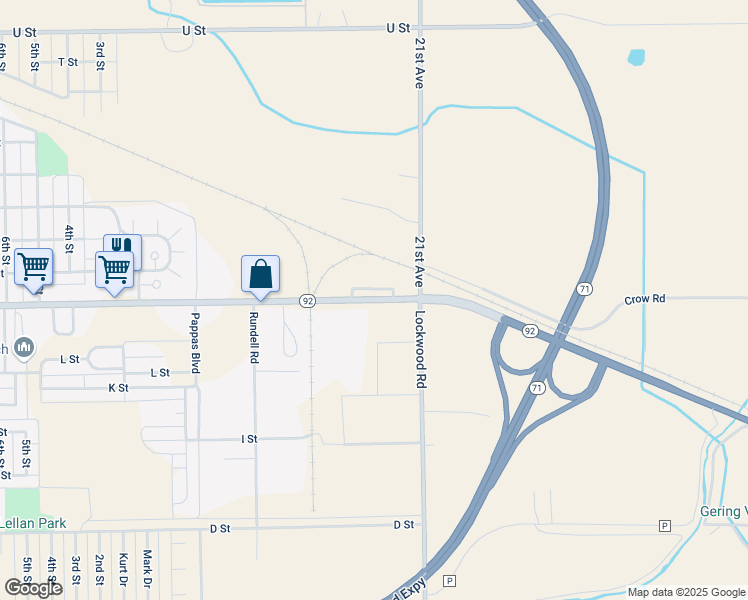 map of restaurants, bars, coffee shops, grocery stores, and more near Nebraska 92 Scenic in Gering