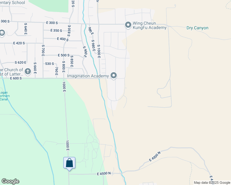map of restaurants, bars, coffee shops, grocery stores, and more near 628 1080 East in Smithfield